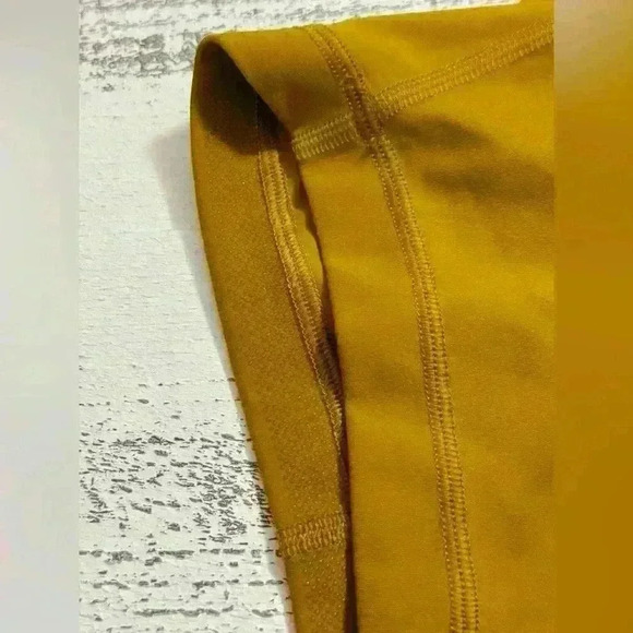 Lululemon Sweat Intention Bodysuit/Onesie Shorts in Gold Spice - Picture 10 of 14